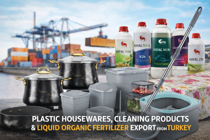 Plastic Household Products, Cleaning Products and Organic Liquid Fertilizer Export from Turkey in 2026